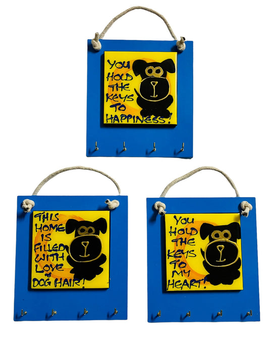 Dog tile key holder (Made to order).