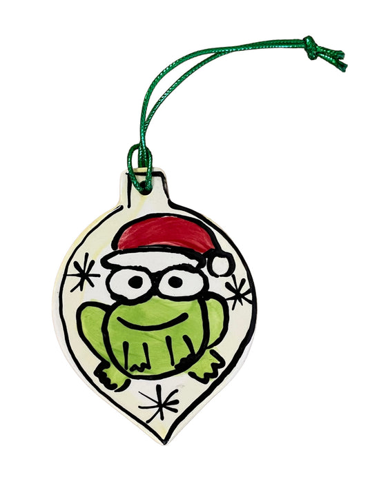 Frog Christmas tree decoration