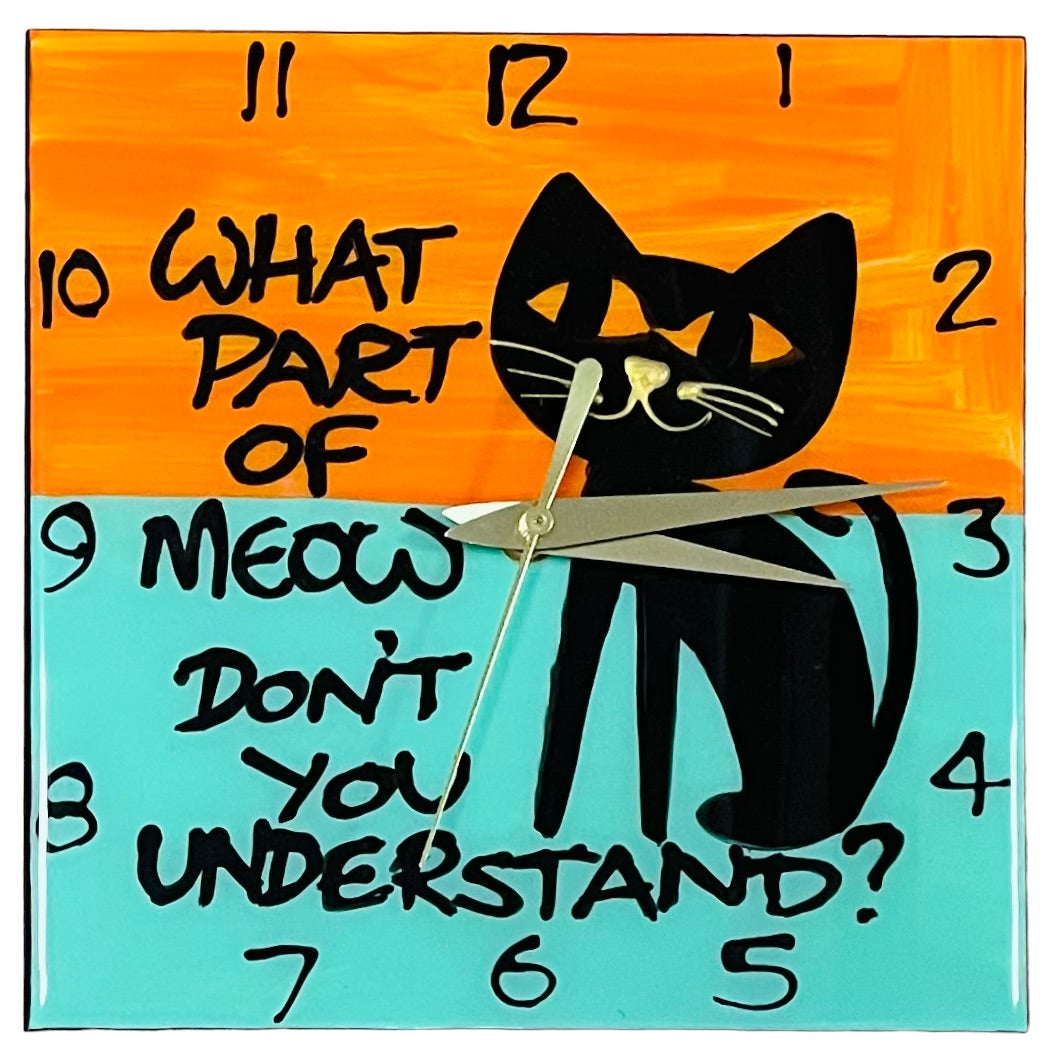 Cat clocks 20x20cm