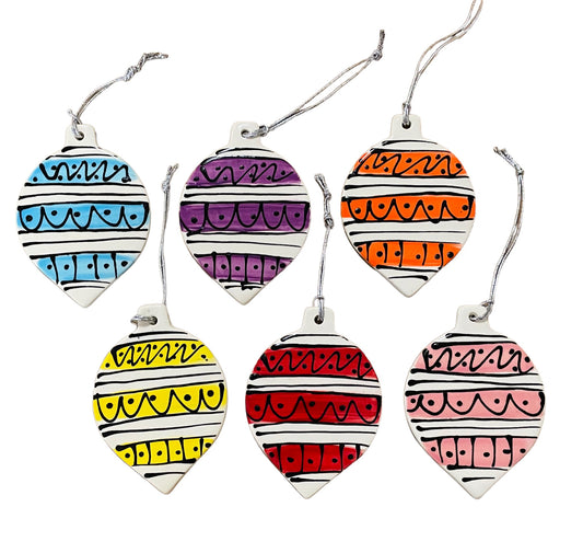 MCM Stripe Globe Christmas tree decoration