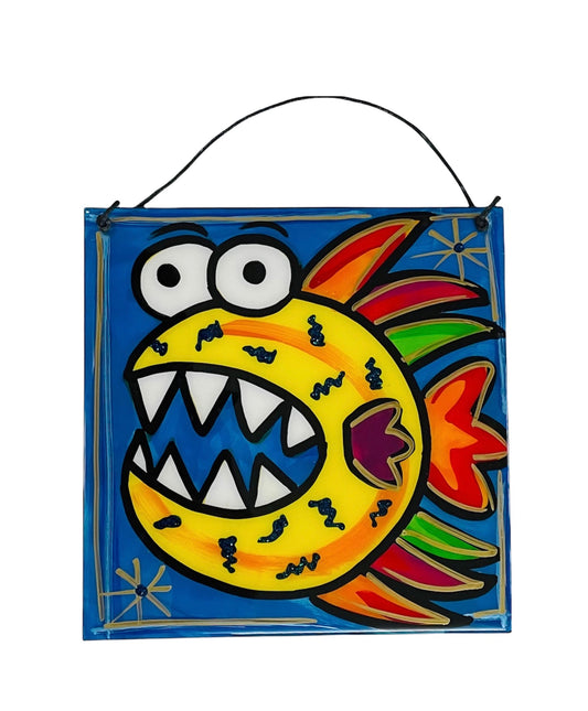 Fish and beach hanging tiles 20x20cm (made to order)