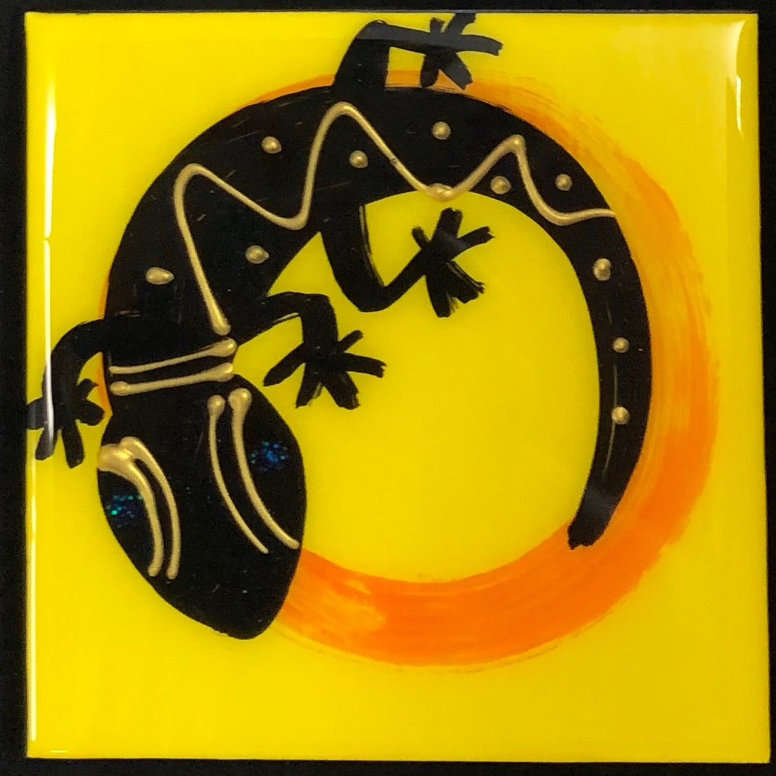 Gecko coasters (made to order).