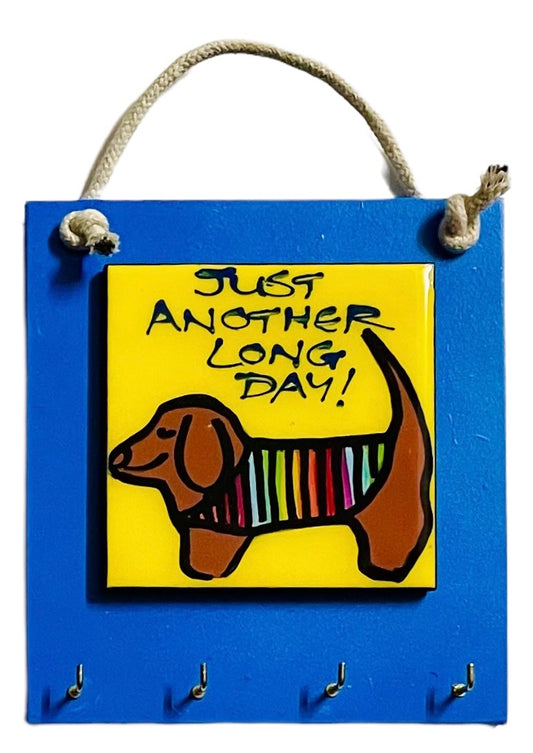 Dachshund Key Holder, Small. (Made to order).