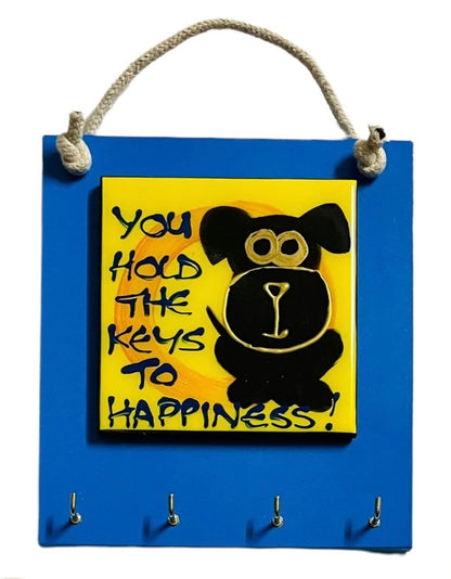 Dog tile key holder (Made to order).