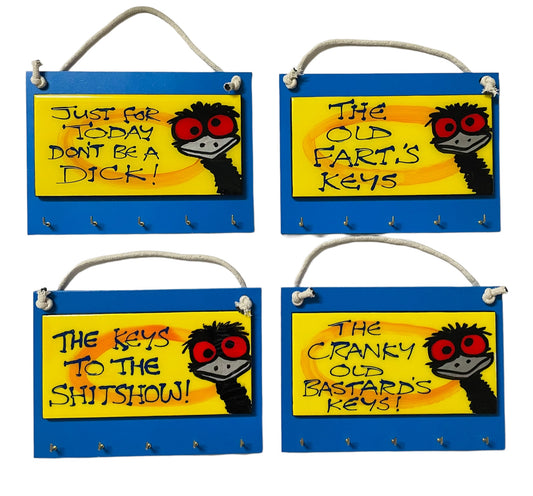 Emu tile key holder large (Made to order).
