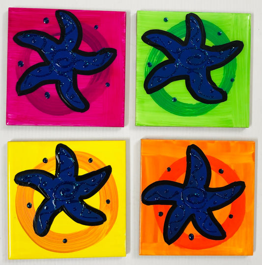 Starfish coasters (made to order).