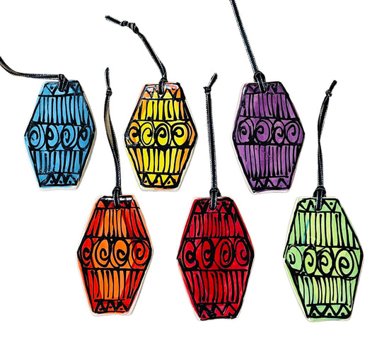 MCM hexagon Christmas tree decorations