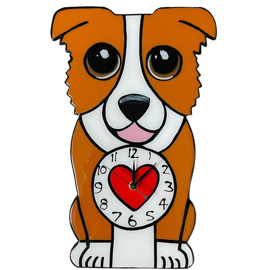 Border Collie clock (Made to order)