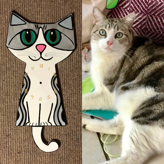 Cat clock custom order