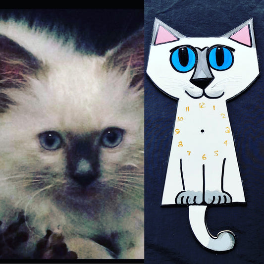 Cat clock custom order