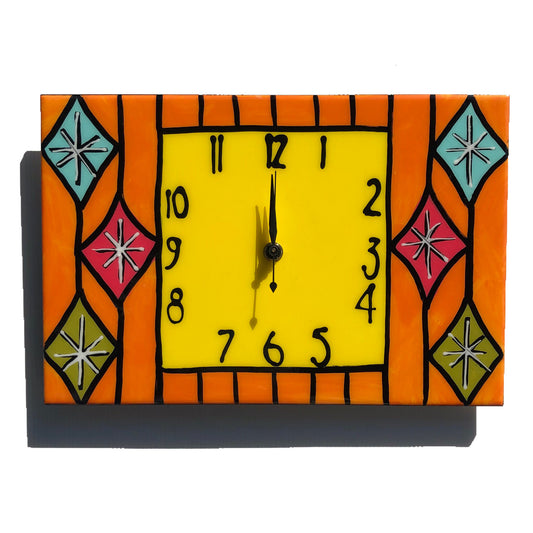 MCM diamonds clock 20x30cm