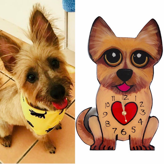 Dog Wall Clock (any breed) Custom Order.