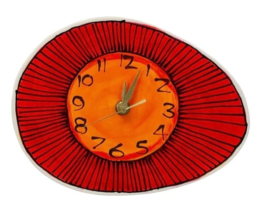 Ceramic MCM oval wall clock
