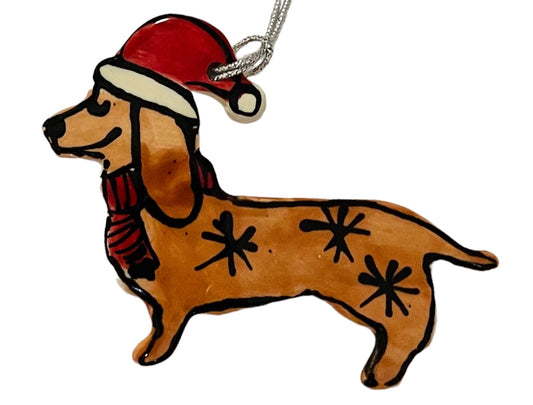 Dachshund Christmas tree decoration