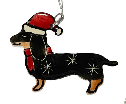 Dachshund Christmas tree decoration
