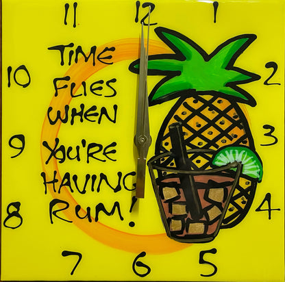 Time flies when you're having rum, Clock.