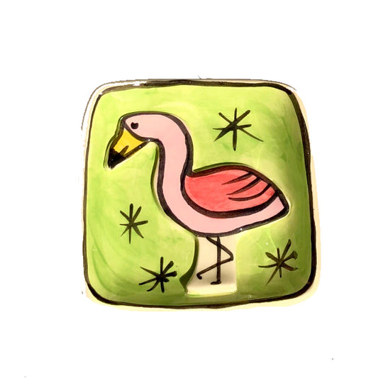 Soap dish, flamingo