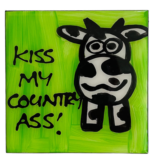 Cow coasters (made to order).