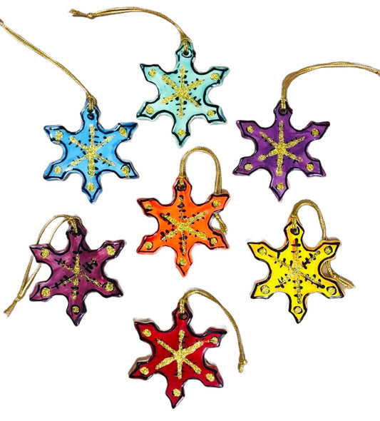 Snow flake Christmas tree decoration