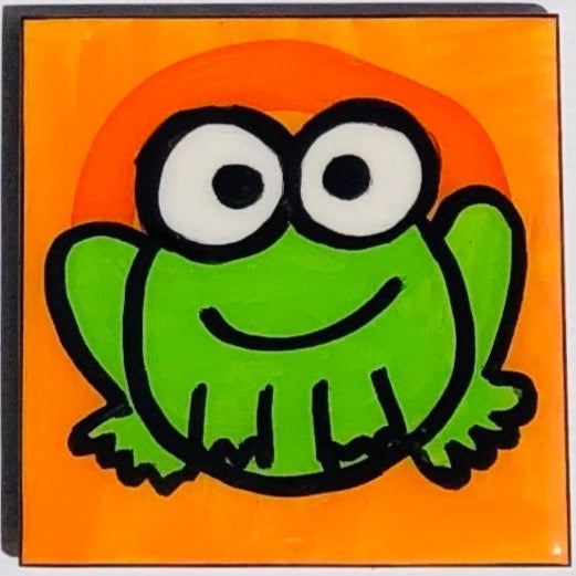 Frog coasters (made to order).