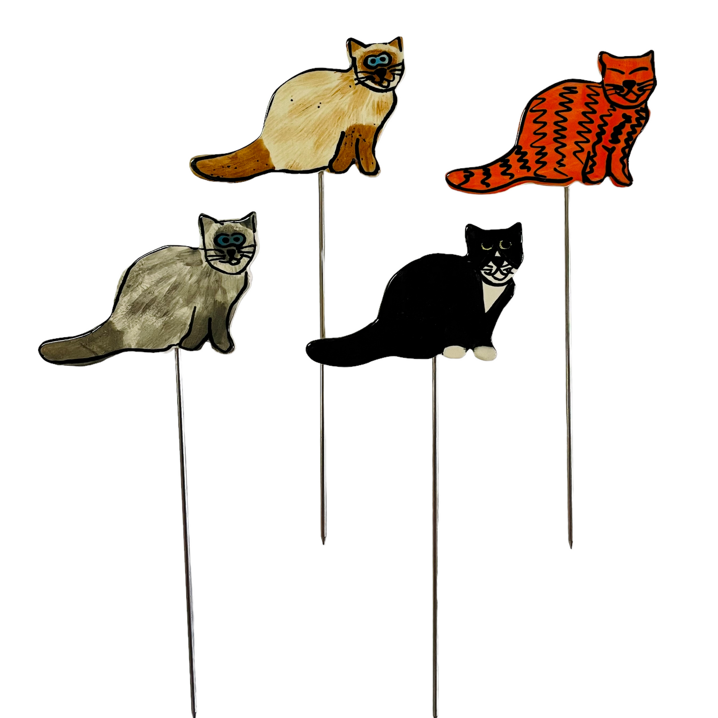 Cat sitting Pot Stakes
