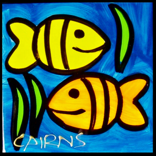 Double Fish coasters (made to order).